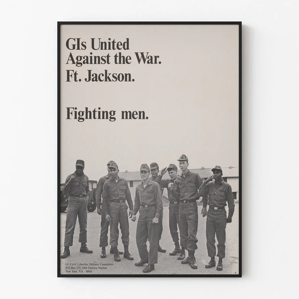 Vintage Anti-War Poster GI United Against the War