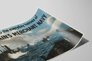 British Merchant Marine Poster - Everyday Heroes — artwork view