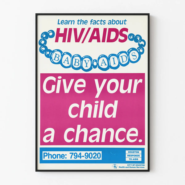 Vintage Poster for HIV/AIDS Awareness for Children