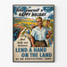 Vintage poster of an agricultural campaign Help our farmers