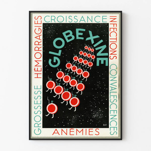 Vintage Globexine Poster - Health and Medical Wall Decoration