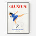Vintage poster Gluxium - Artistic skating and mineral balance