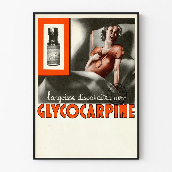 Vintage Glycocarpine Poster for Unique Wall Decoration