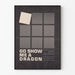 Minimalist poster Go Show Me a Dragon by Gene Feldman