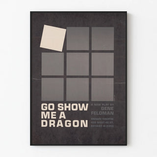 Minimalist poster Go Show Me a Dragon by Gene Feldman