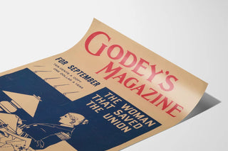 Vintage Magazine Poster Godey's on Anna Ella Carroll