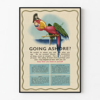 Secret Marine Propaganda Poster - Going Ashore