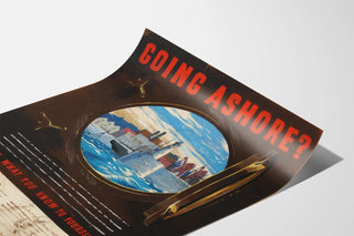 Vintage Poster of a Port View Through a Porthole
