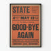 Vintage poster Goodbye Again Hartford Theatre