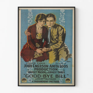 Vintage poster of the film Good-Bye Bill with nostalgic couple