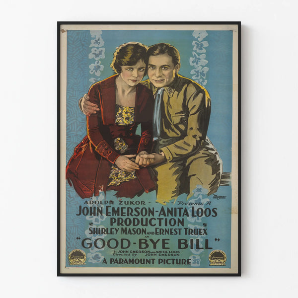 Vintage poster of the film Good-Bye Bill with nostalgic couple