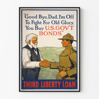 Vintage Poster Third Liberty Loan - Promotion of American Treasury Bonds