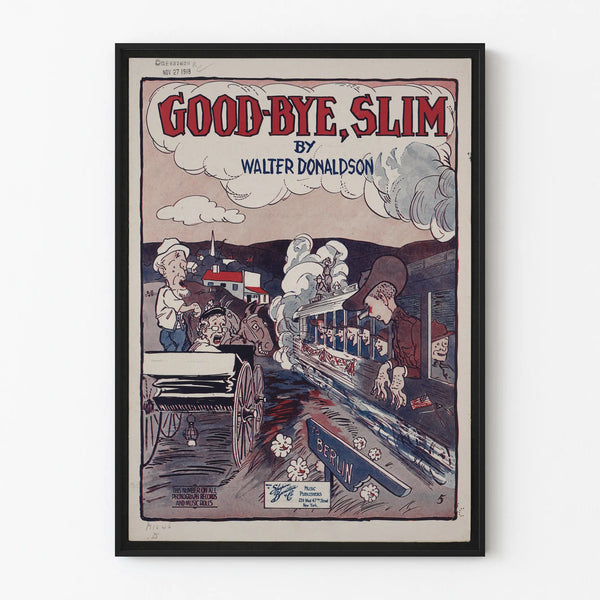 Vintage poster Goodbye, Slim by Walter Donaldson