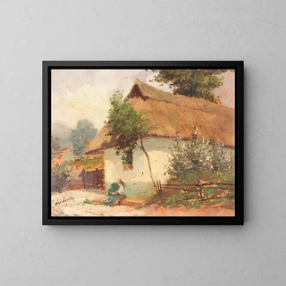 House of Hungarian Peasant - Ágoston Cs — framed artwork on a wall