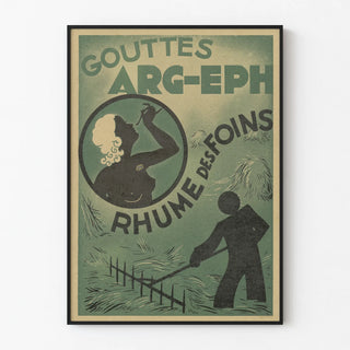 Vintage poster Gouttes ARG-EPH Hay Fever