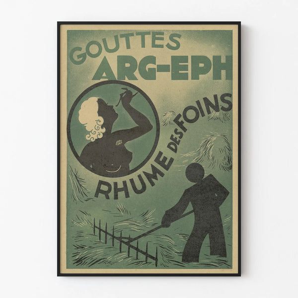 Vintage poster Gouttes ARG-EPH Hay Fever