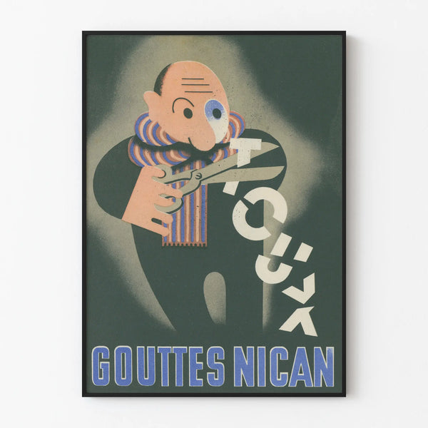 Vintage Illustration Poster Nican Drops