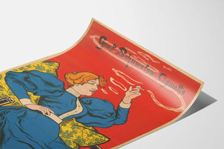 Vintage poster Graf Schuwalow Elegant woman cigarette