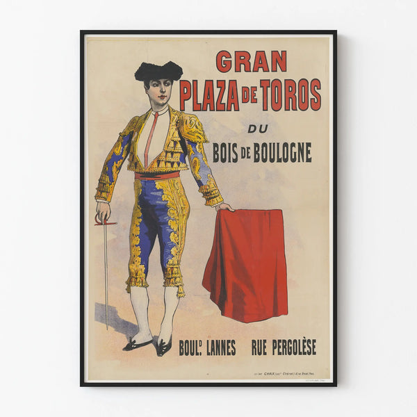 Vintage Poster Matador Gran Plaza de Toros Bois de Boulogne