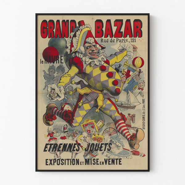 Vintage Poster Grand Bazaar Le Havre - Retro Toy Wall Decoration