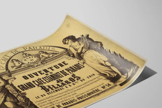 Vintage Poster Opening of the Grand Café Estaminet of Paradise — artwork view