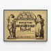 Vintage Poster Opening of the Grand Café Estaminet of Paradise — framed artwork on a wall