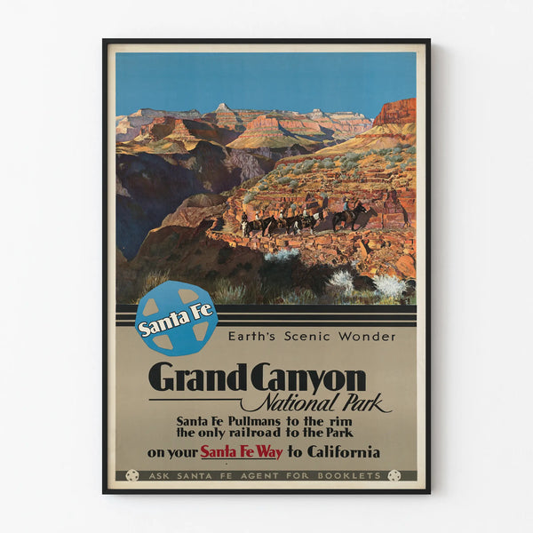 Vintage Poster of the Grand Canyon - Nature and Adventure Wall Decoration