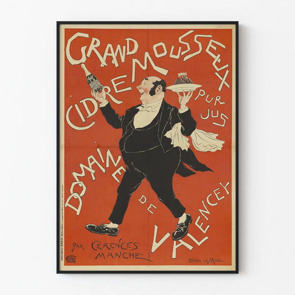 Vintage Poster of Grand Sparkling Cider Domaine de Valencey