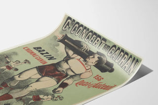 Vintage poster of the Grand Concert at the Dial - The Canon Man Bazin