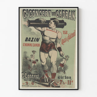Vintage poster of the Grand Concert at the Dial - The Canon Man Bazin
