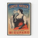 Vintage Poster of the Great Parisian Concert by Mlle Duparc