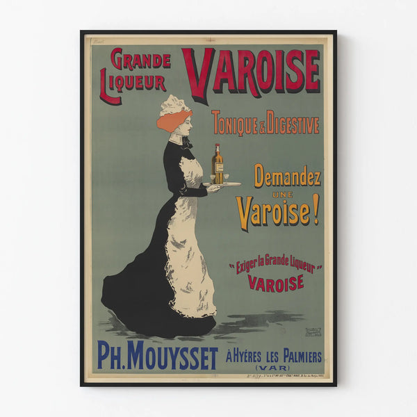 Vintage poster of Grande Liqueur Varoise wall decoration