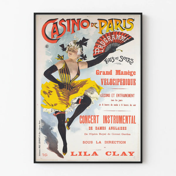 Vintage Poster of the Grand Bicycle Carousel - Casino de Paris