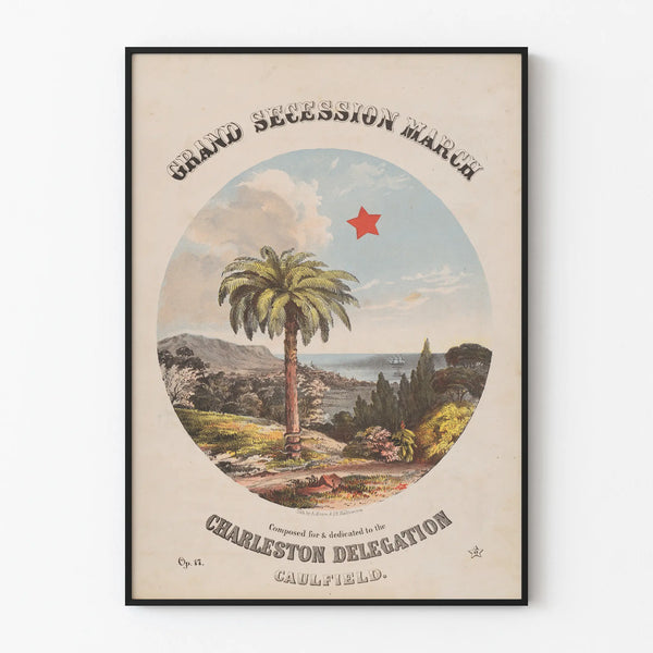 Vintage Poster of the Grand Secession March Charleston