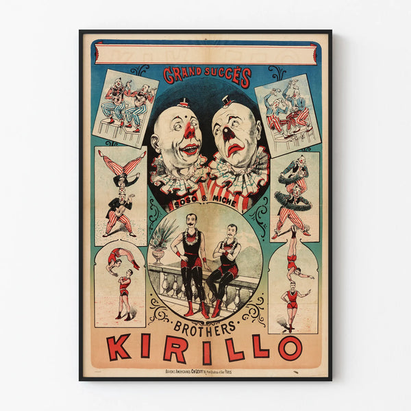 Vintage decorative poster Grand Success Soso & Miche Brothers Kirillo