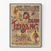 Vintage poster Le Baron Tzigane Grand Théâtre de Reims 1896