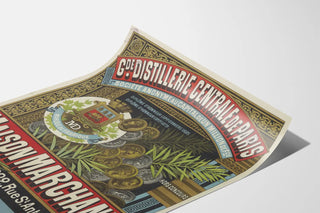 Vintage Poster of the Great Central Distillery of Paris - Maison Marchand