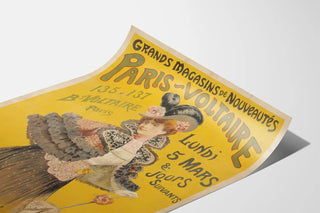 Vintage Poster of the Paris Department Stores Voltaire General Exhibition
