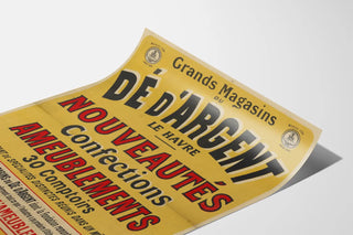 Vintage Poster of the Grand Stores of the Silver Dice Le Havre
