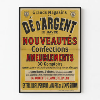 Vintage Poster of the Grand Stores of the Silver Dice Le Havre