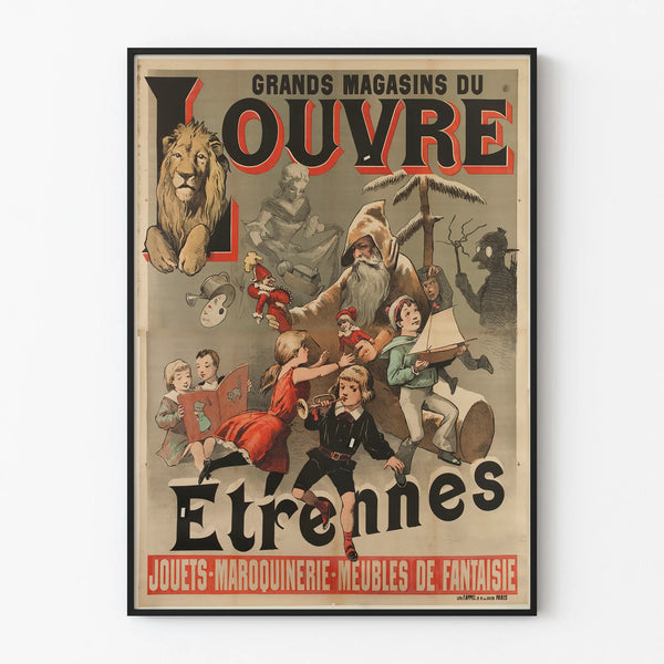 Vintage poster of the Louvre Department Stores - Original wall decoration
