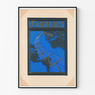 Graphic Fortune Poster with Global Telephone Networks