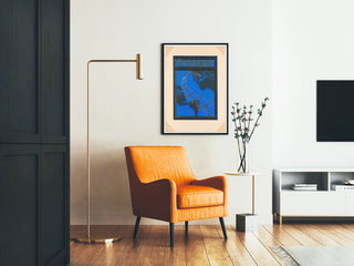 Graphic Fortune Poster with Global Telephone Networks
