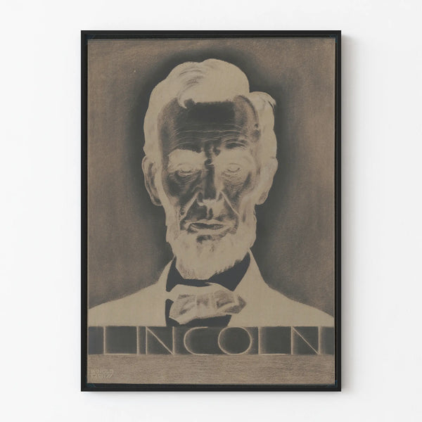 Vintage poster of Lincoln for wall decoration
