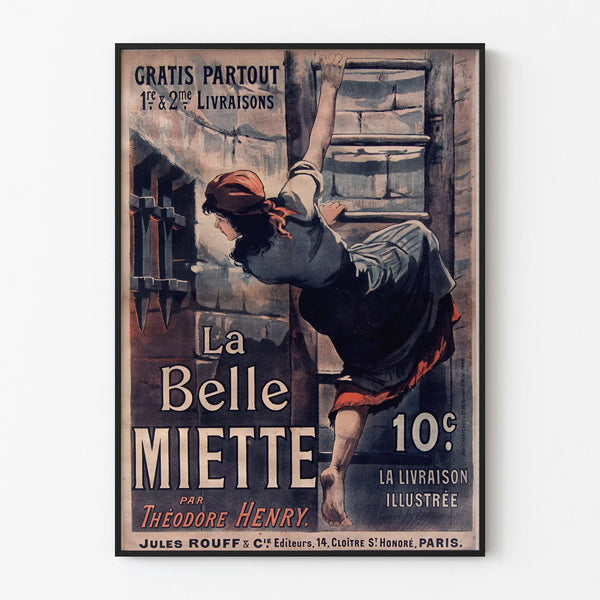 Vintage poster La Belle Miette by Théodore Henry