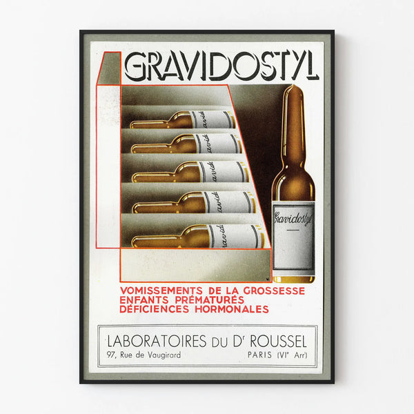 Vintage Poster Gravidostyl - Retro Wall Decoration