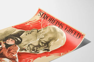 Vintage poster for the film Stroheims Greed by Den Giriga