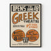Vintage Greek Theater Poster at Griffith Park