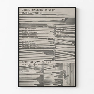 Green Gallery Art Exhibition Poster May-June
