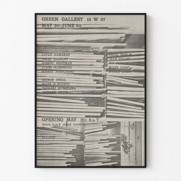 Green Gallery Art Exhibition Poster May-June